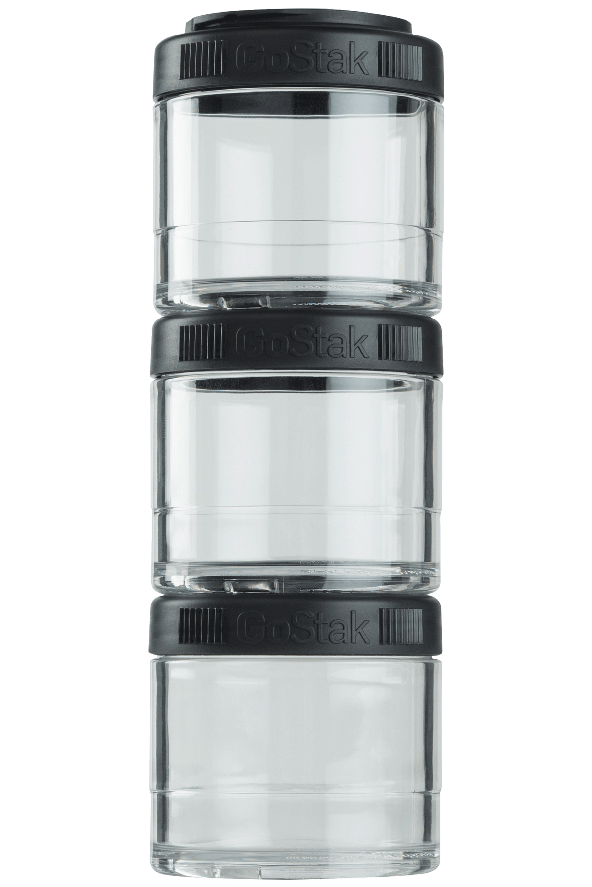 BlenderBottle - GoStak® - 100cc 3Pak Black | Size#100cc 3Pak_Color#Black