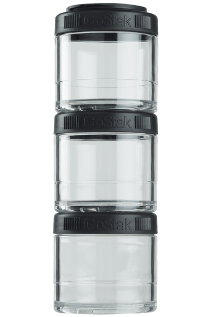 BlenderBottle - GoStak® - 100cc 3Pak Black | Size#100cc 3Pak_Color#Black