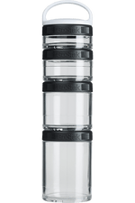 BlenderBottle - GoStak® - Starter 4Pak Black | Size#Starter 4Pak_Color#Black